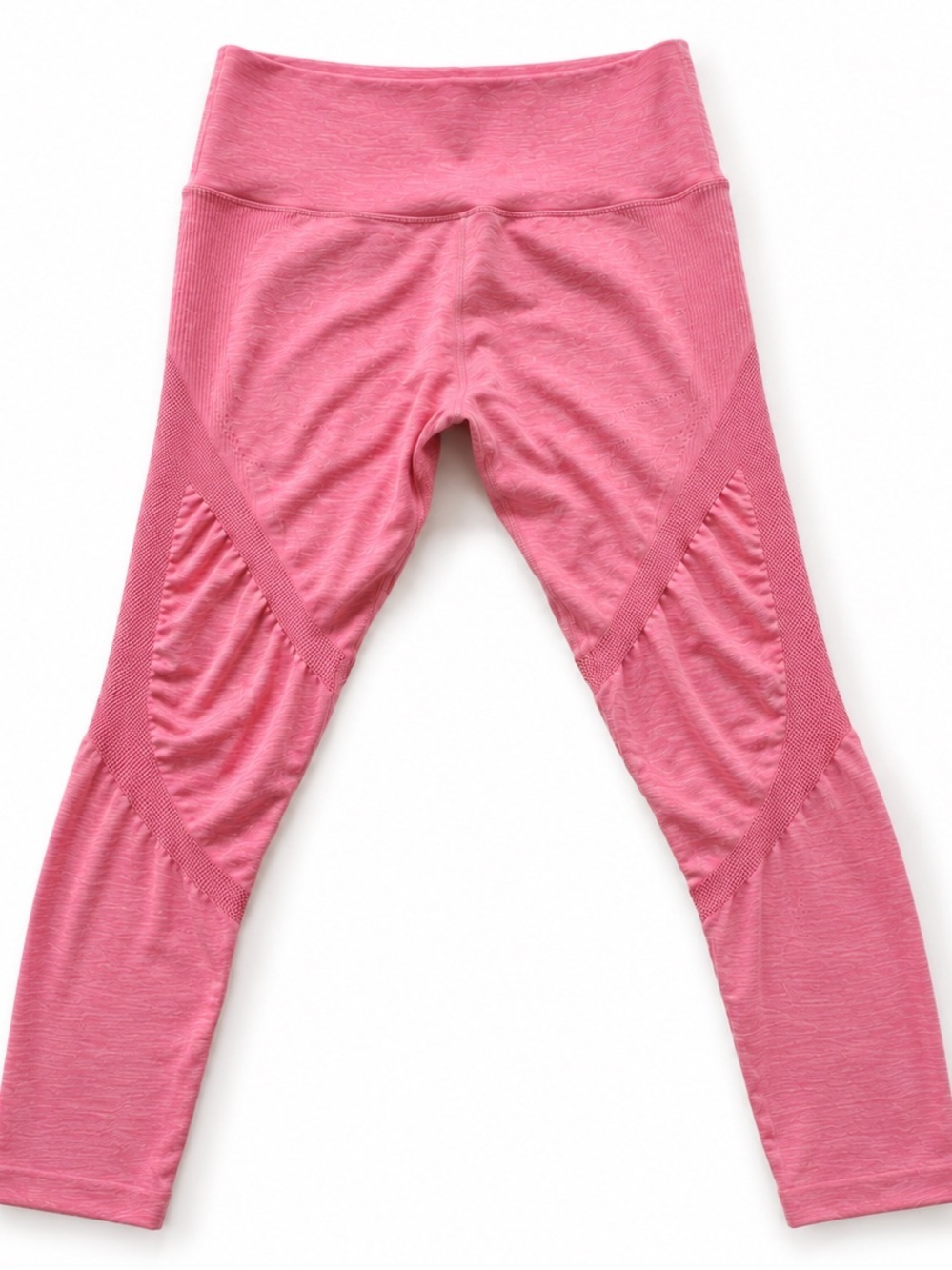 ⚡️ ALPHALETE Aero Seamless Pink Leggings High Waisted Contour Gym Workout Large